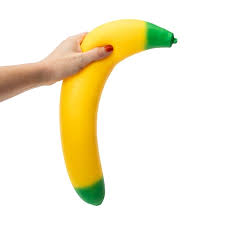 Jumbo Banana squishy ( clay filled )