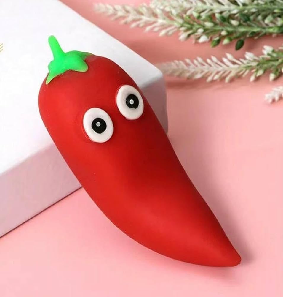 Squishy chilli toy