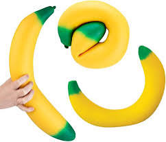 Jumbo Banana squishy ( clay filled )