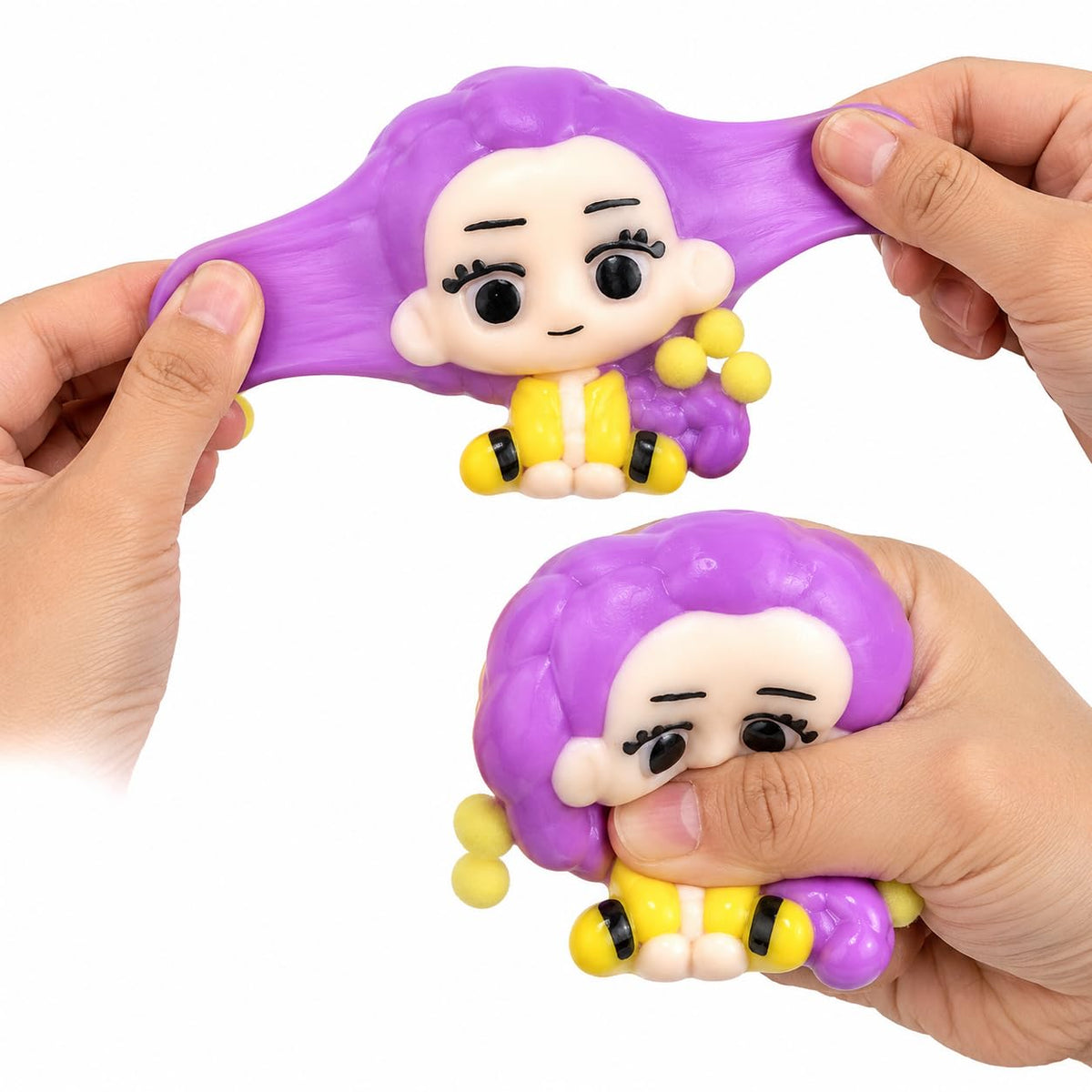 K-pop doll taba squishy (purple hair)-Rumi